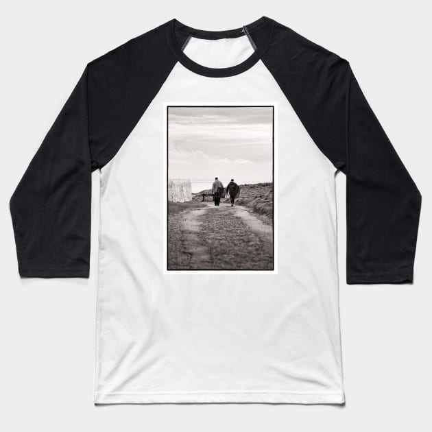 Fishermen heading home past the Mull of Galloway lighthouse - Scotland Baseball T-Shirt by richflintphoto